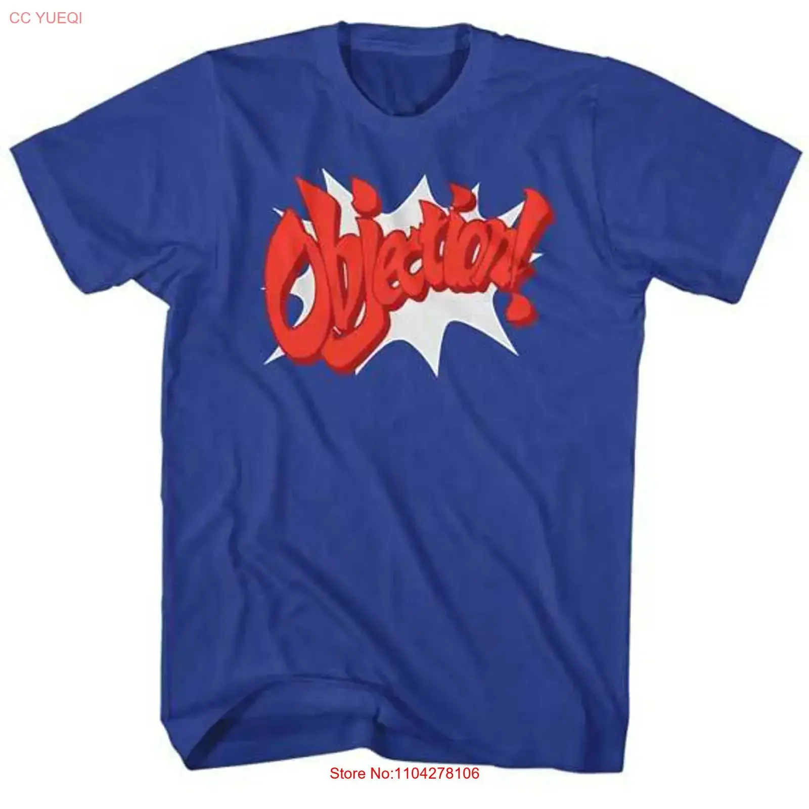 Ace Attorney Video Game Anime Objection Men's T Shirt vintage Washed streetwear Soft Casual fashion Top For Everyday Wear
