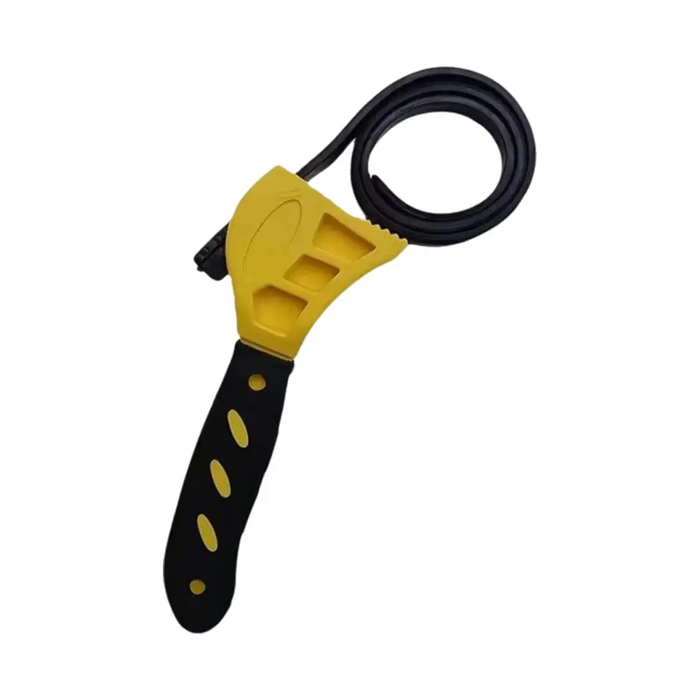 6 Inch Filter Removal Tool Belt Wrench Oil Filter Puller Belt Wrench Chain Wrench Belt Opener Adjustable Belt Opener