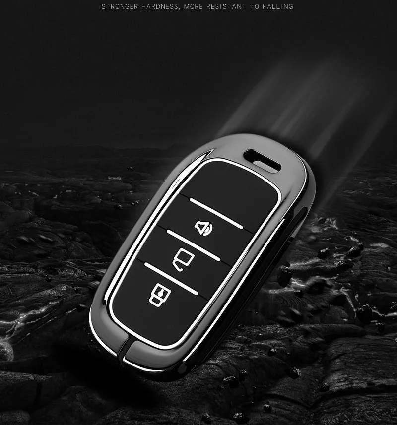 Zinklegierung Autoschlüsseletui für FOTON TUNLAND V7 V9 Auto-Styling Fernbedienung Abdeckung Shell Schlüsselanhänger Gehäuse Ringhalter Fob Zubehör – Detail 6