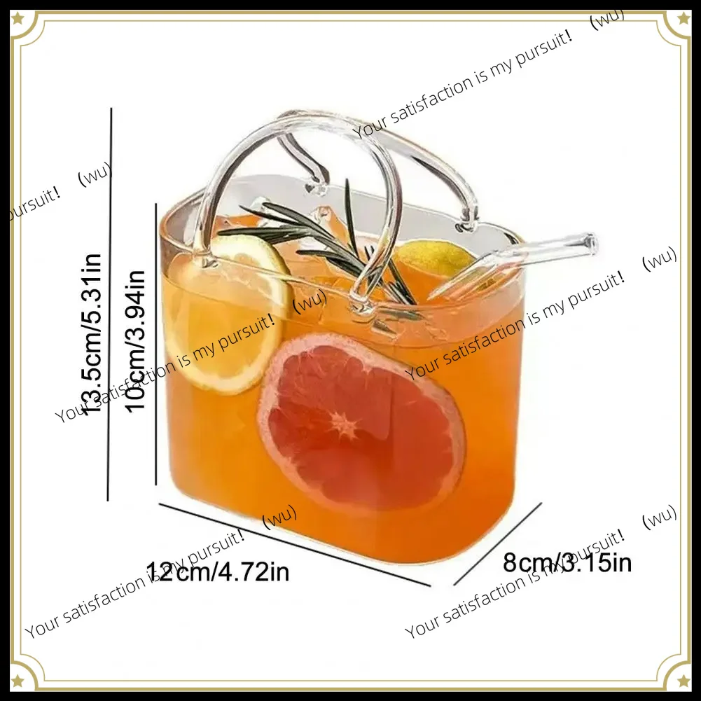 ZOCI-Portable tote bag glasses, creative cocktail glasses, fun fruit wine glasses
