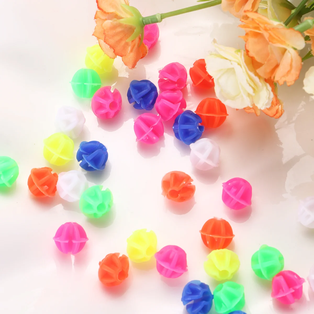 36Pcs Assorted Colors Wheel Spoke, Bike Clip Round Beads Wheel Spokes Accessories