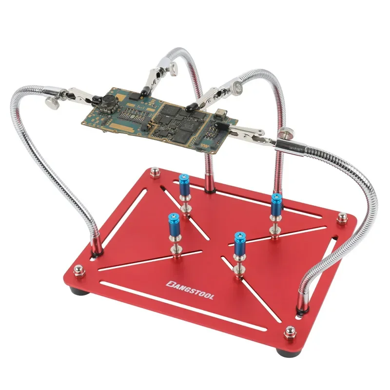 Adjustable Universal Fixture PCB Holder Clamp Plate Jig Arm Alligator Clip For Stereo Microscope Helping Hand Soldering Repair