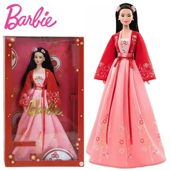 100% Original Barbie Signature Lunar New Year Doll Hanfu Collector Chinese Princess Collection Toy Girls Birthday Christmas Gift