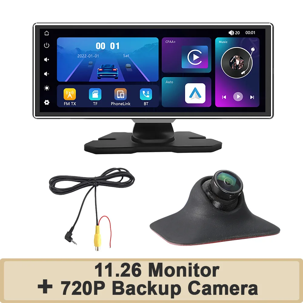 

For Car Sedan Multimedia Players Driving Recorders 1080P Support Wireless Carplay Wireless Android Auto 11.26 InchScreen