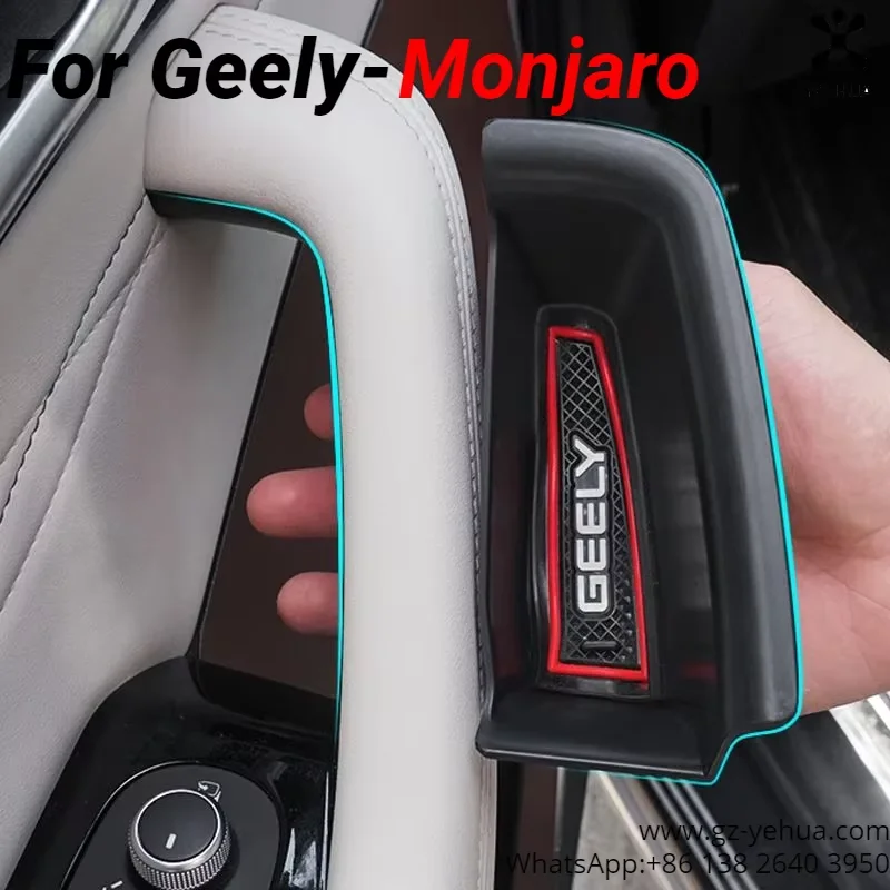 For GEELY Monjaro Manjaro Xingyue L KX11 2022 2023 Car Door Storage Box Automotive Modification Decoration Accessories