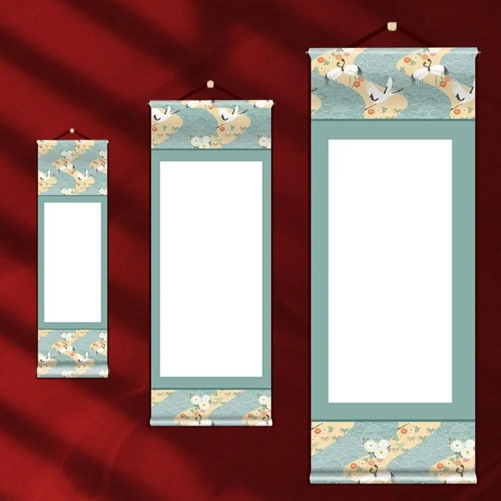 

Painting Drawing Paper Vintage Rice Paper Scroll Self-made Gifts Hand-rolled Blank Hanging Blank Scroll Chinese Style S/M/L