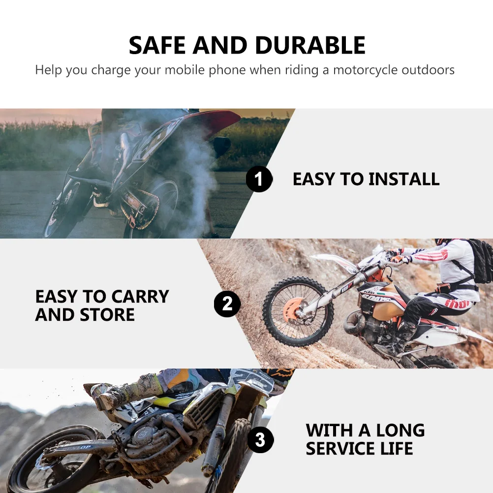 

4.8A Motorcycle Usb Dual Usb Phone Charging Supply Motorbike Phone Dual-Port Design Temperature Display Charging