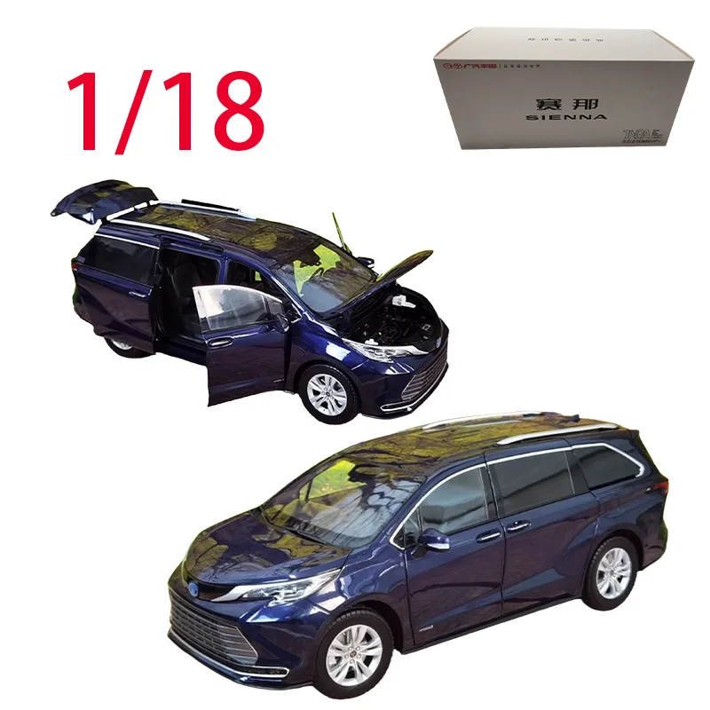 

Литая под давлением модель автомобиля из сплава Toyota в масштабе 1/18, Toyota Sienna MPV, бизнес-автомобиль, игровые транспортные средства, игрушки для мальчиков, оригинальная коллекция коробок