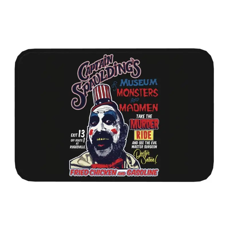 Captain Spaulding Doormat Anti-Slip Kitchen Bath Mat Toilet Door Floor Entrance Carpet Rug