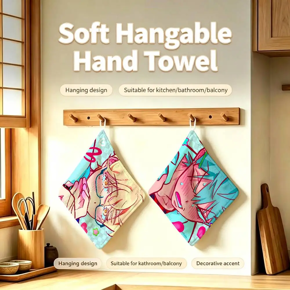 s-Stage a-Alien Hanging Style Hand Wiping Towel Polyester Cotton Anti-fade For Indoor Kitchen Living Room