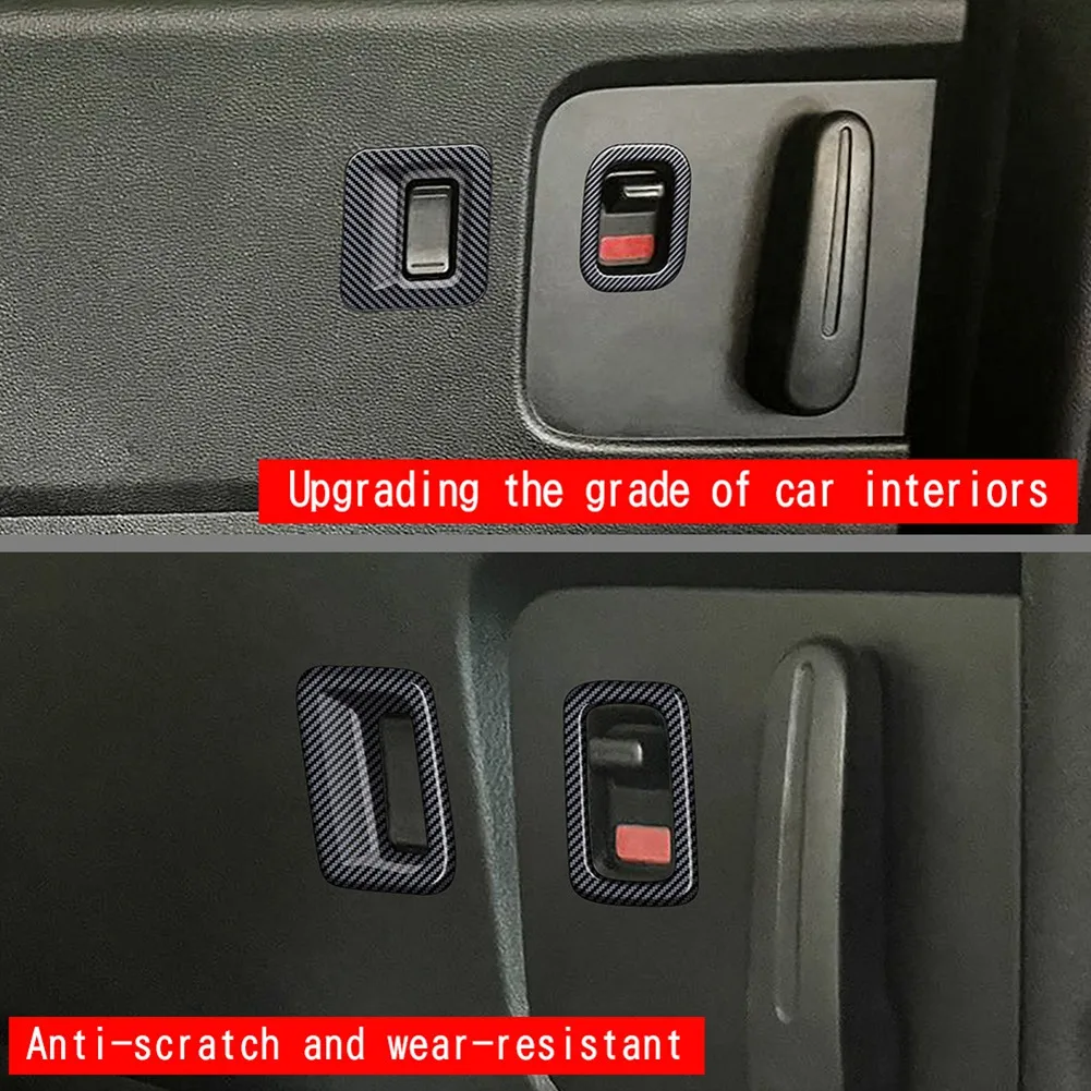 Car Middle Door Switch Trim Frame for Honda Freed Air Crosstar 2024 Window Lift Switch Panel Sticker Carbon Fiber