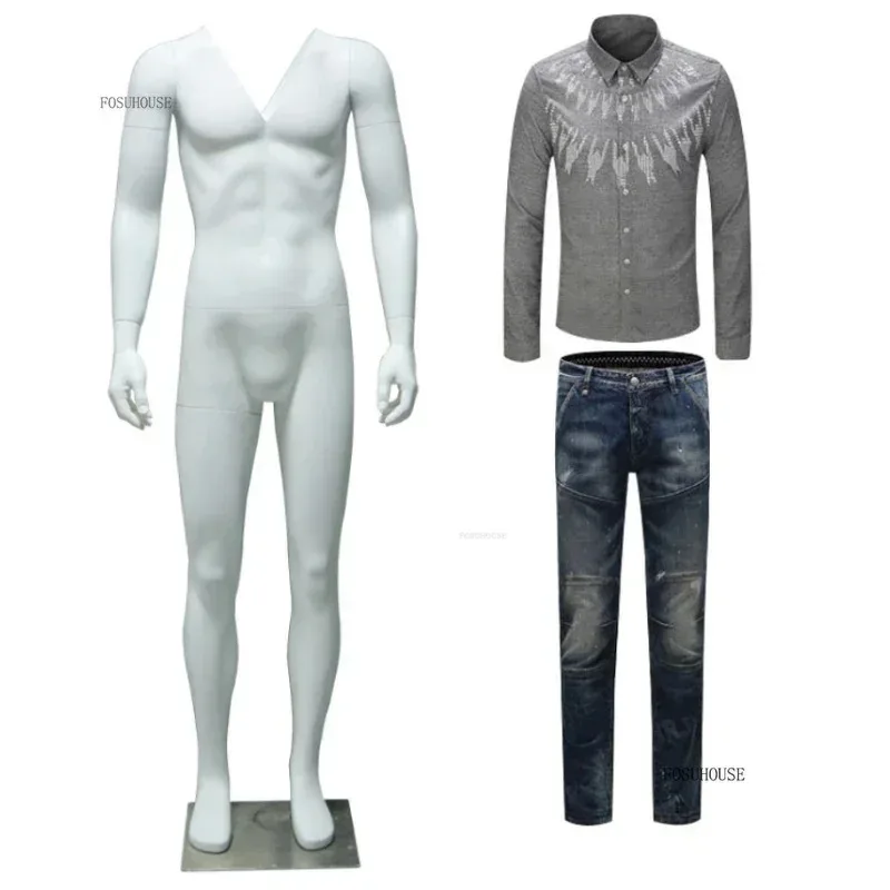 

3D Hollow Half-length Female Mannequin Display Stand Women's Clothing Mannequins Three-dimension Men's Clothing Mannequin Props