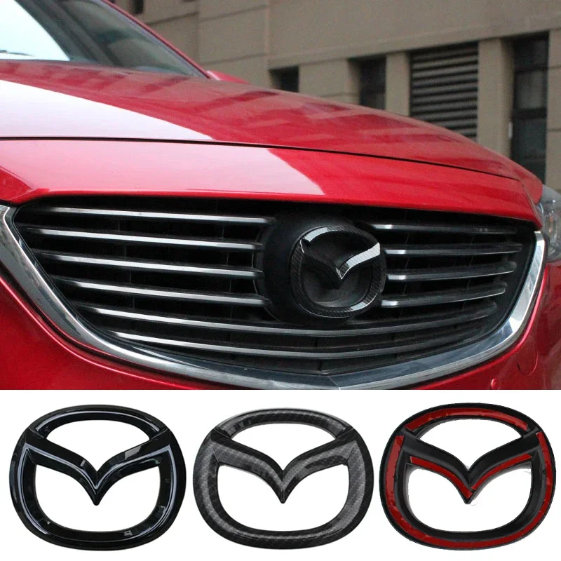 ABS Front Trunk Emblem Rear Tail Sticker for Mazda CX4 CX5 CX-5 Axela Atenza Replacement Badge Automobile Decorative Accessories