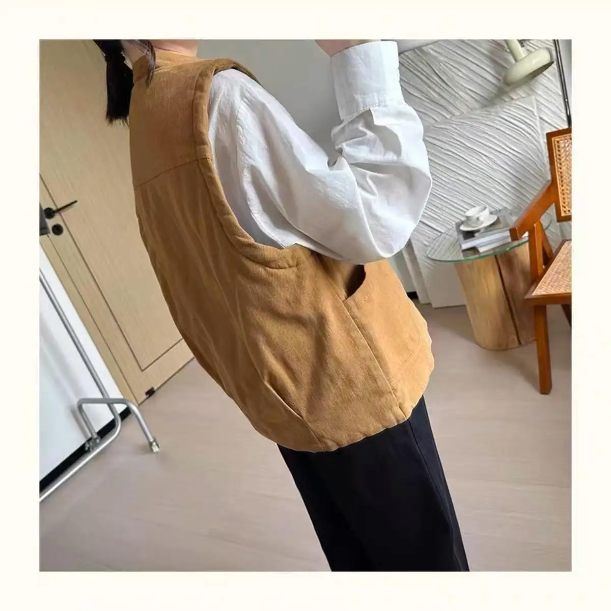 

Vests Waistcoats Thin Womens Puffer Spring Lambswool Half Lining Tender Minimalist Cozy Gentle Cleanfit Regular Comfortable Sexy