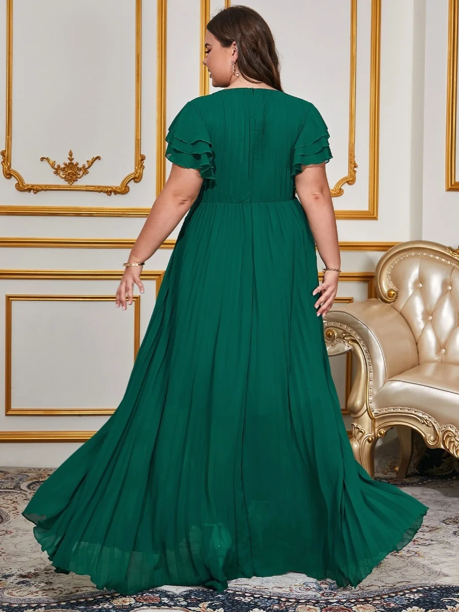 تنورة نسائية طويلة من الشيفون ذات لون نقي من Ele Dr Classy Aosphere على شكل حرف a ort Sve round Ne Dr