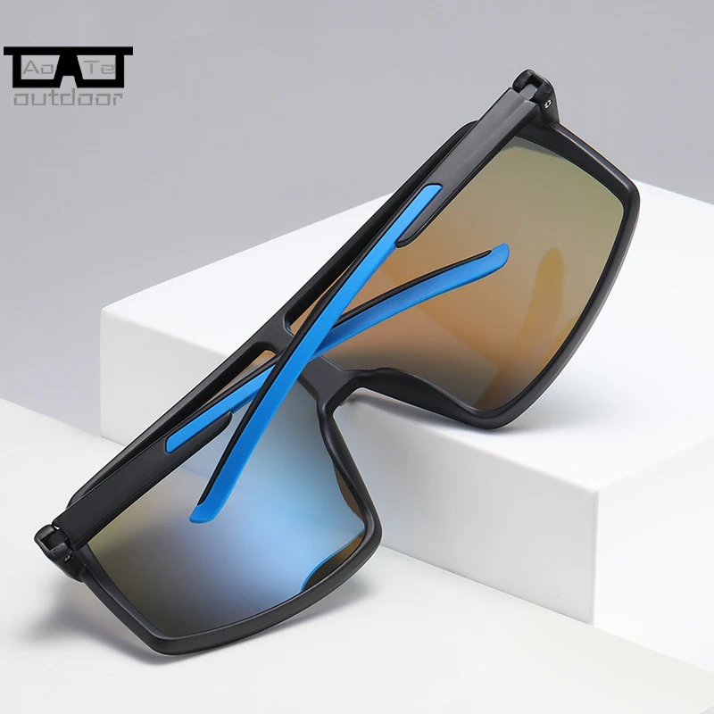 Large Frame UV400 Polarized Sports Cycling Bike Glasses Men Women TR90 MTB Baseball Running Fishing Softball Sunglasses 2412