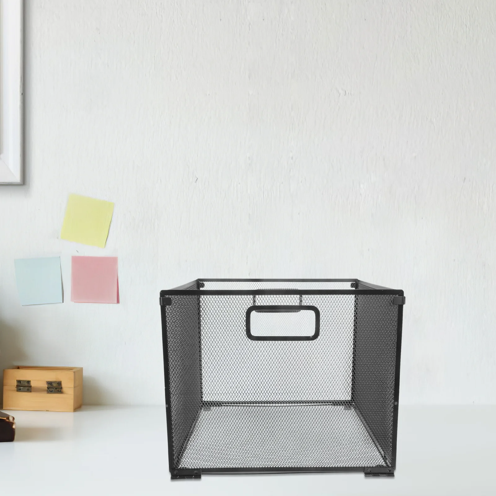 منظم الملفات الشبكي الحديدي، رف الكتب، حامل المجلات، تنظيم المكتب، البناء، تصميم بسيط #3