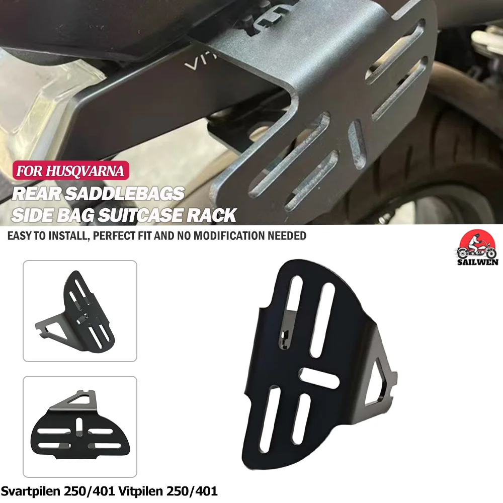 

Motorcycle Accessories Saddlebag Support Bar Mount Bracket For Husqvarna Svartpilen 250/401 Vitpilen 250/401