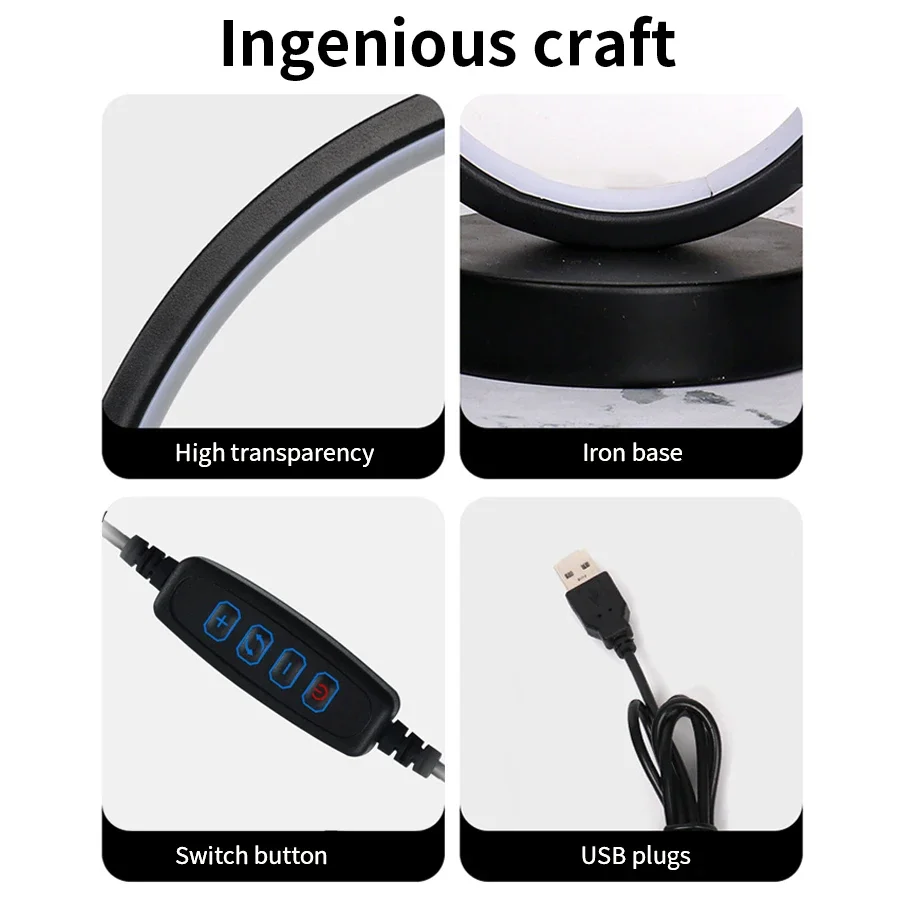 LED Night Light 3 Colors Dimmable Modern Creative Table Lamp For Bedroom Living Room Reading Office Bedside Decor Lighting