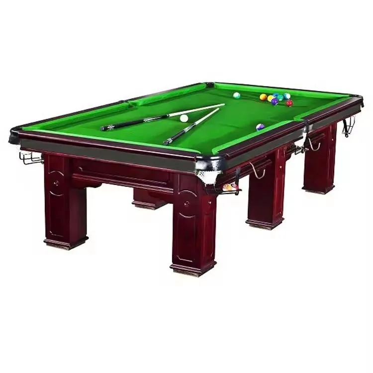 Private custom royal billiard table 9ft 10ft top rubber cushion solid wood nature carved leg luxury snooker pool table