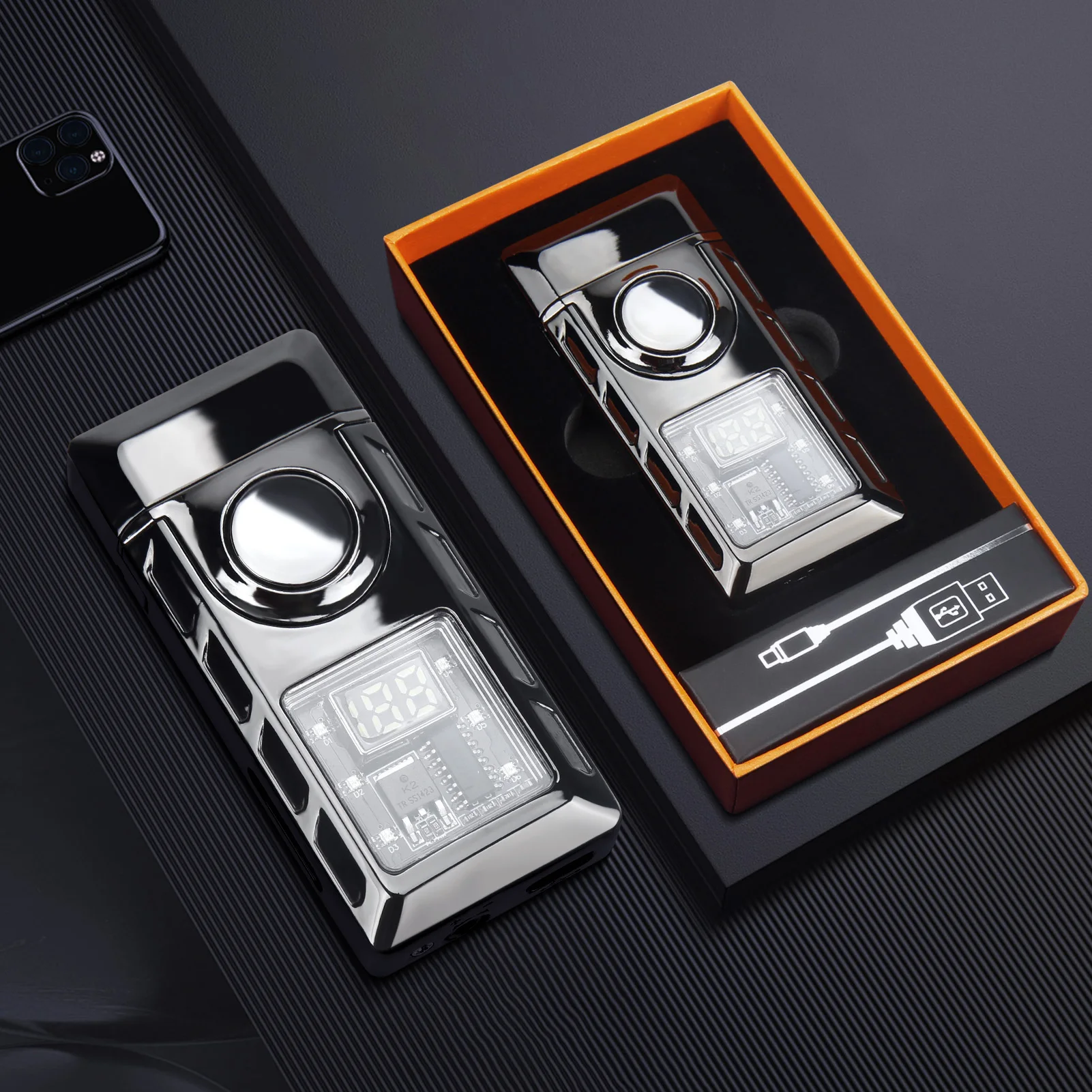 

Многофункциональная зажигалка с двойным пламенем и цветной подсветкой. Легкая многофункциональная винтажная зажигалка. Отличная идея для папы.