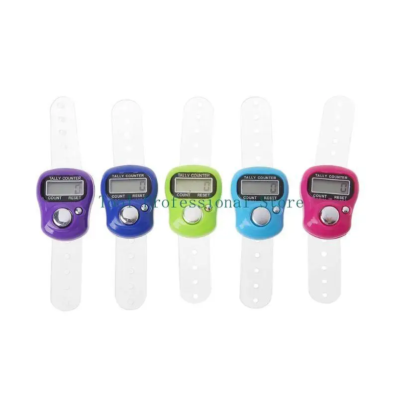 57QF mini contador dedo lcd pantalla digital electrónica con contador mano del dedo contado para productos golf y