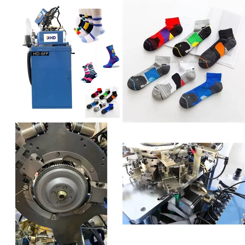 2026 CE High Speed Fully Computerized Jacquard Automatic Motor Plain Invisible Sock Knitting Machine