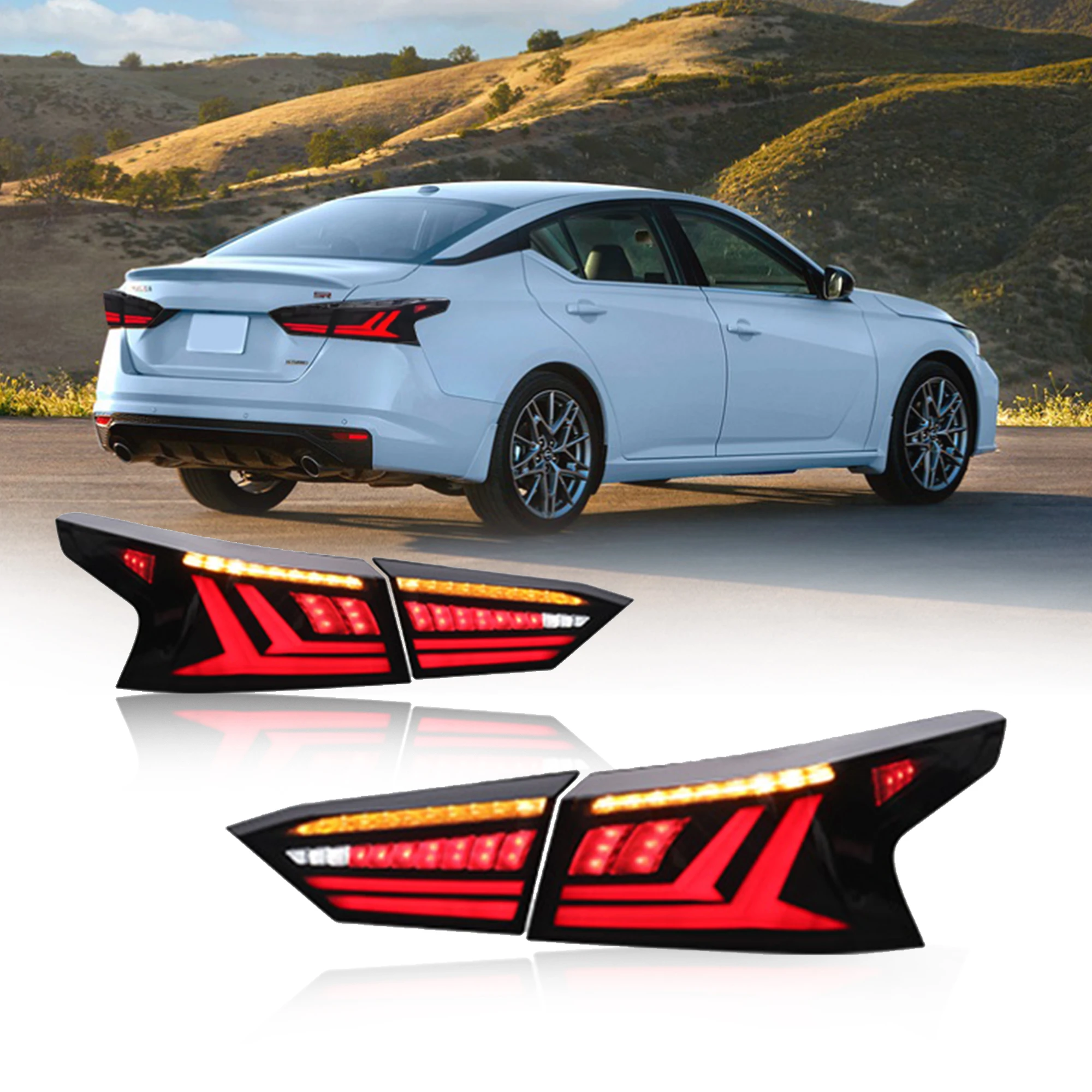 

Auto Part LED Lamp Tail Light For Nissan Altima 2019 2024 SR SV Dynamic Turn Signal Brake Reverse Tuning Assembly