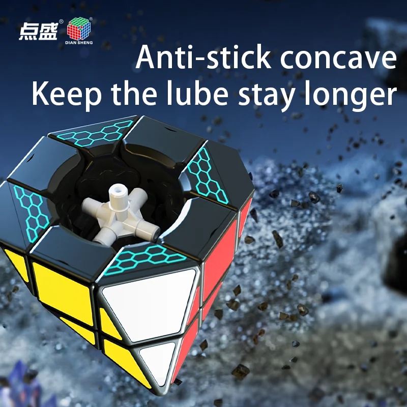 [JudyCube] Diansheng 4-Corner Hexagonal Dipyramid (Tiled) Magic Speed Cube Classical Puzzle SJZ Puzzle Cubo Magico