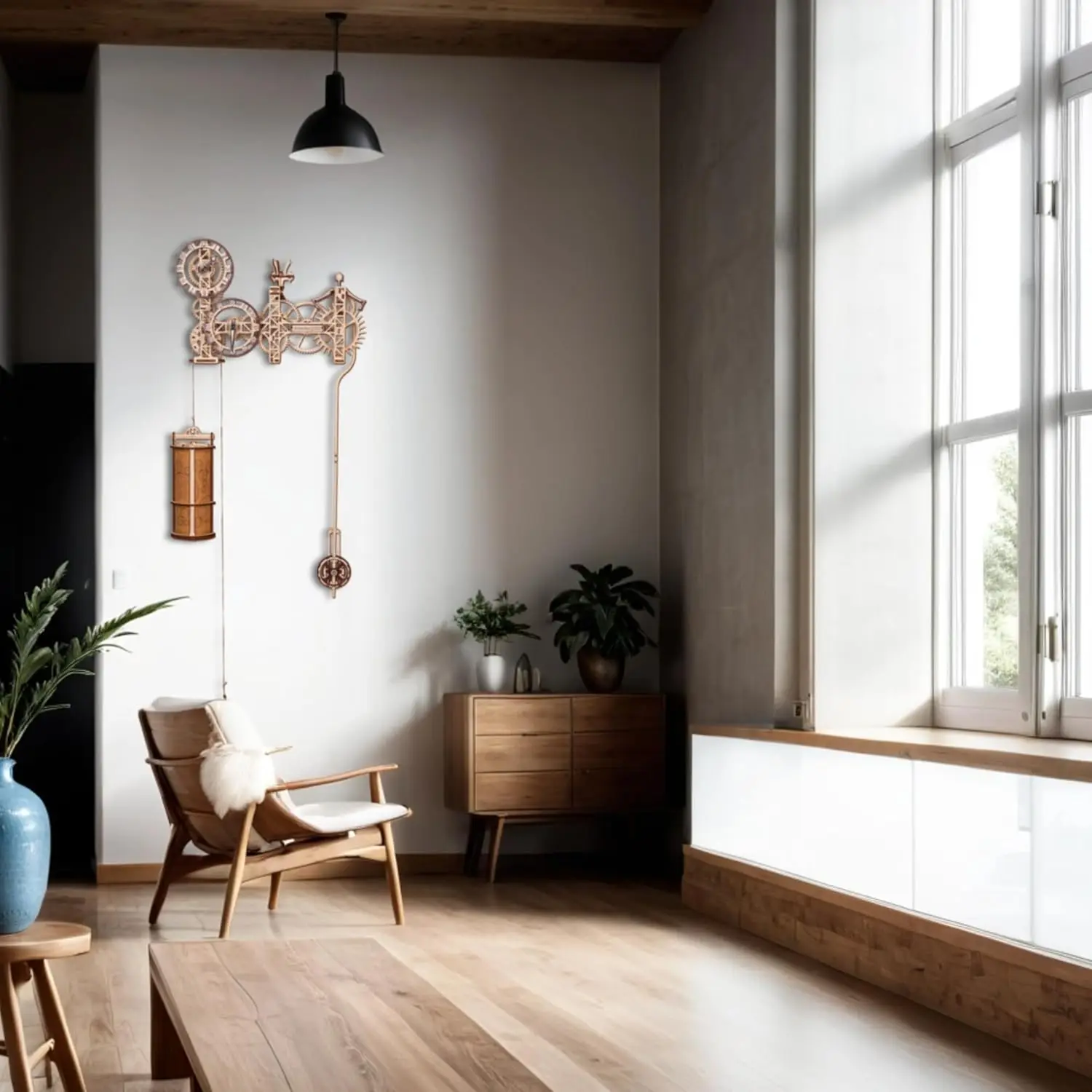 Kit d'horloge en bois Steampunk – Puzzles 3D pour adultes – Kits de modèles de loisirs pour hommes