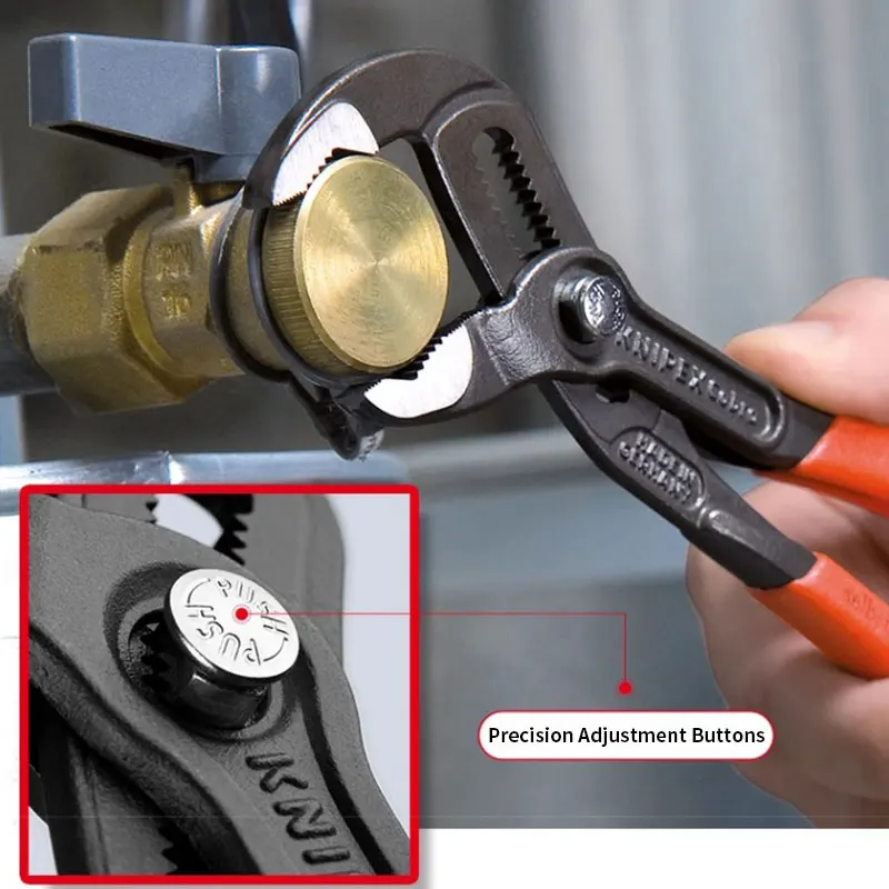 KNIPEX Tool 87 01 125 Cobra Water Pump Pliers 5-Inch High-Tech Adjustment Blend Plier Non-Slip Plastic Coating Plier Tool