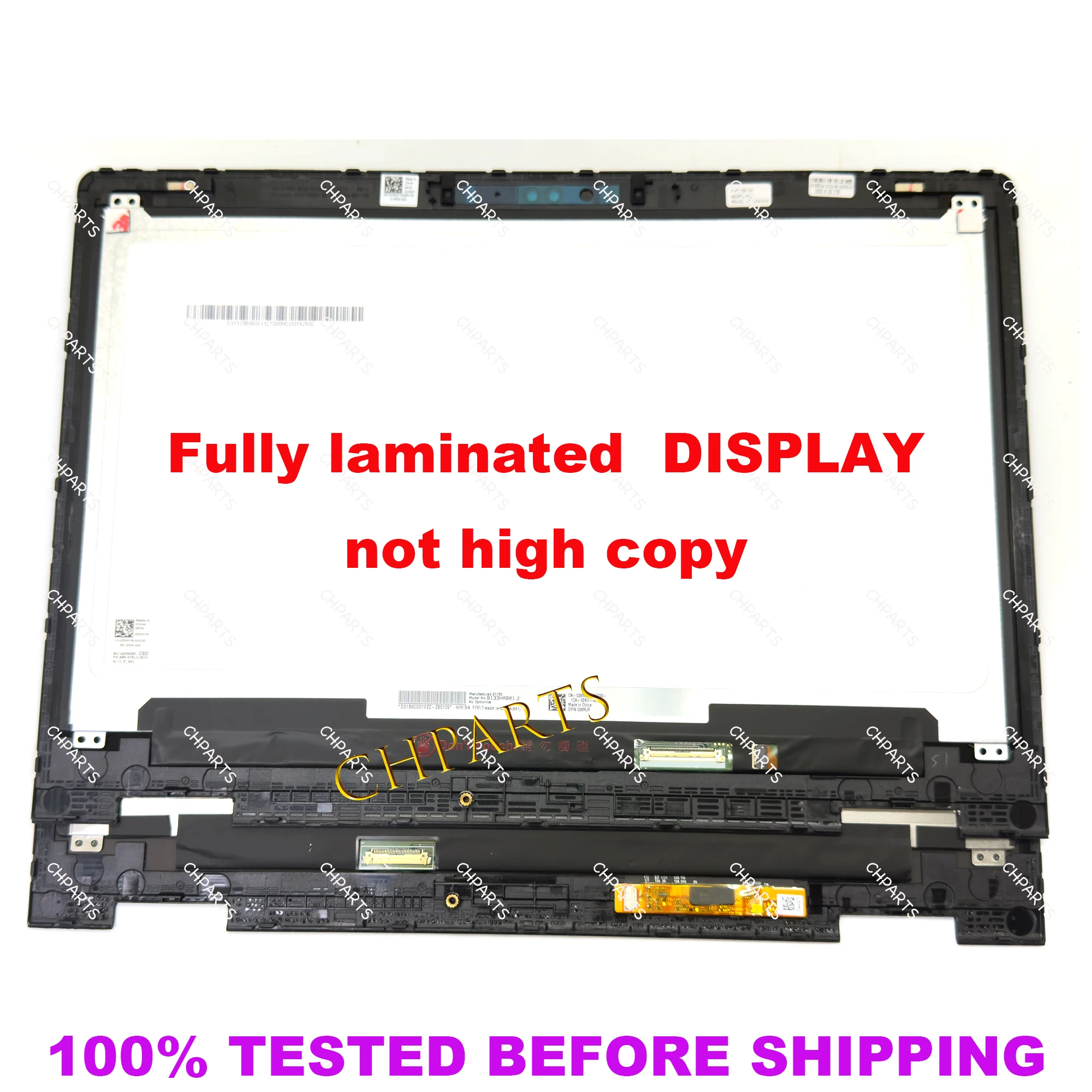 13.3'' LCD Display Panel Touch Screen Replacement Assembly For Dell Inspiron 13 5368 5378 5379 P69G NV133FHM-A11 B133HAB01.0 - Image 6