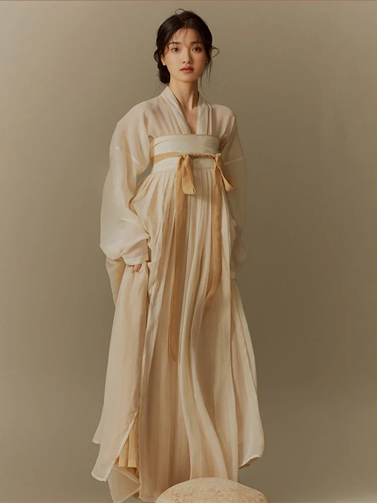 

Women's Hanfu Beautiful Chinese Tang Dynasty Chest-Length Fairy Long Skirt Ancient Cosplay Costume Photography Dress