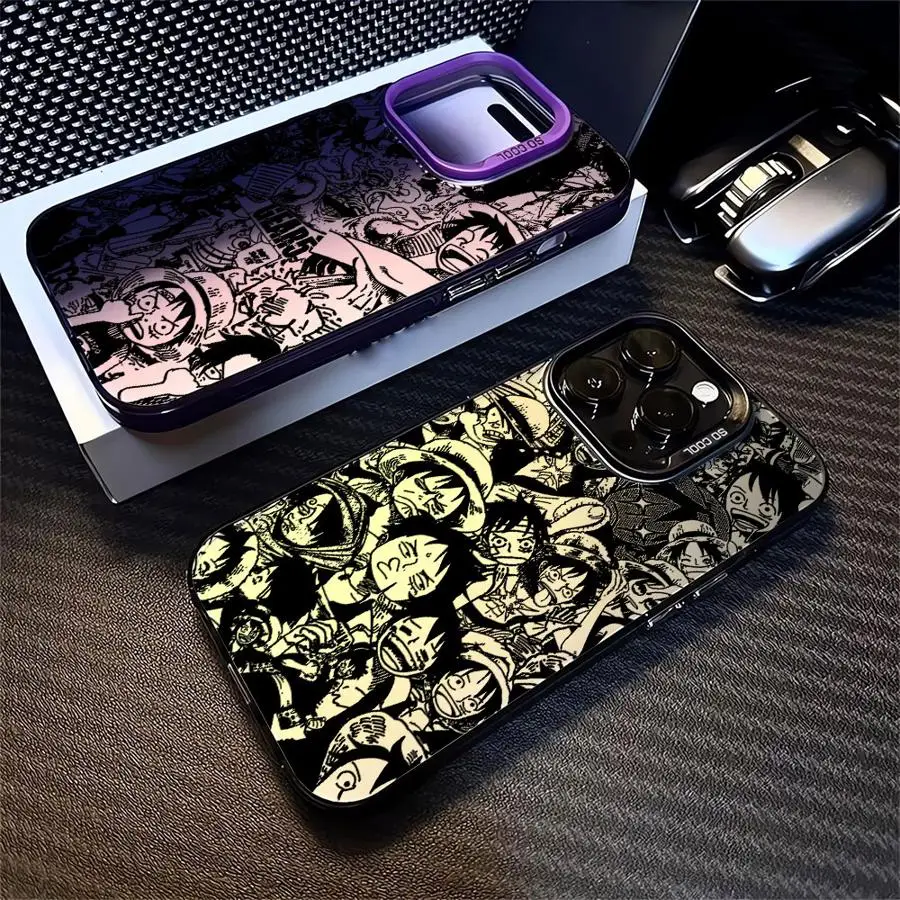 Soft Shell Handyhülle für iPhone 16e 17 Air 14 15 16 Plus 11 12 13 Pro Max One Piece Cartoon Cute Luffy