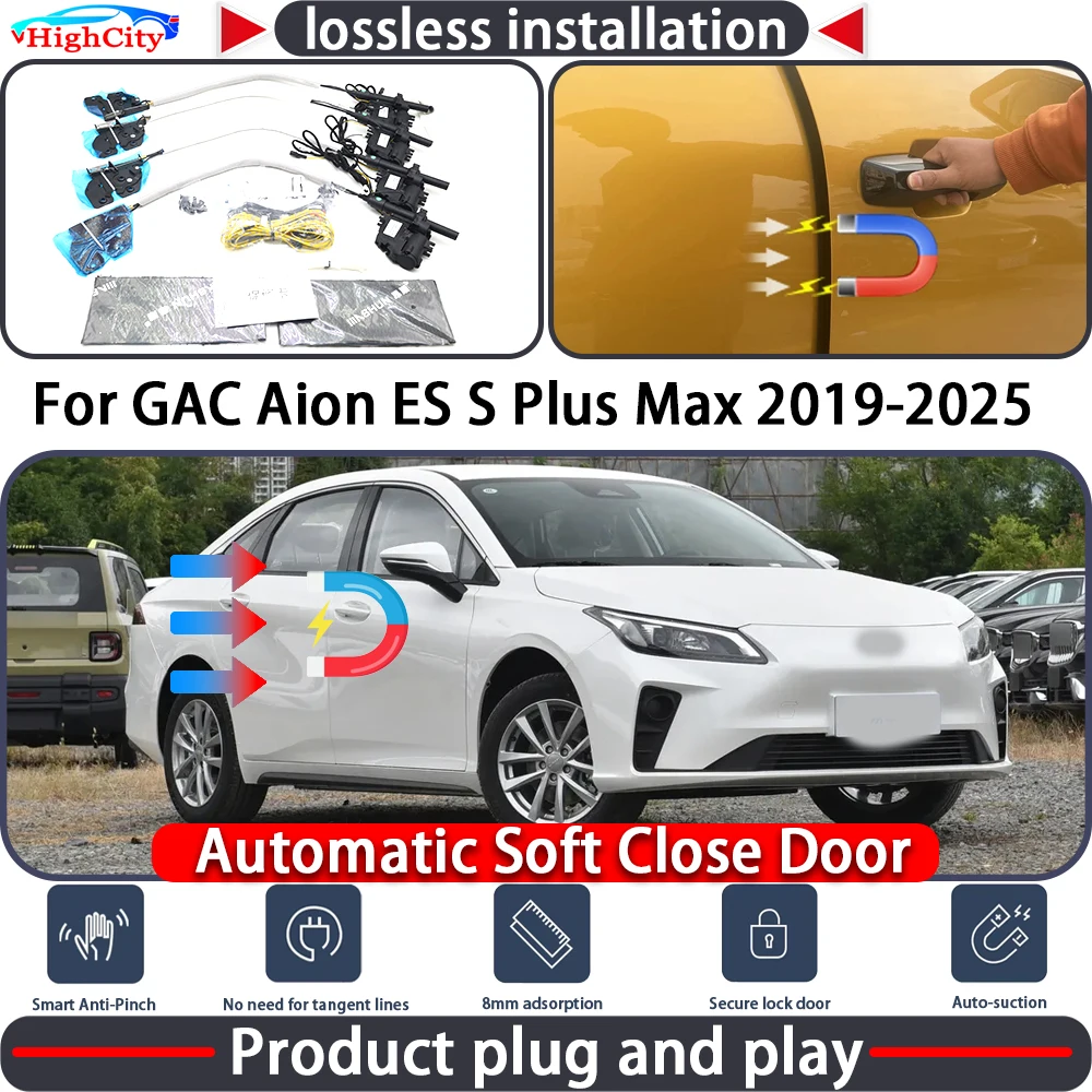 

HighCity Electric Closing Door Lock Actuator for GAC Aion ES S Plus Max 2019-2025 Soft Close Power Latch System Auto Pull