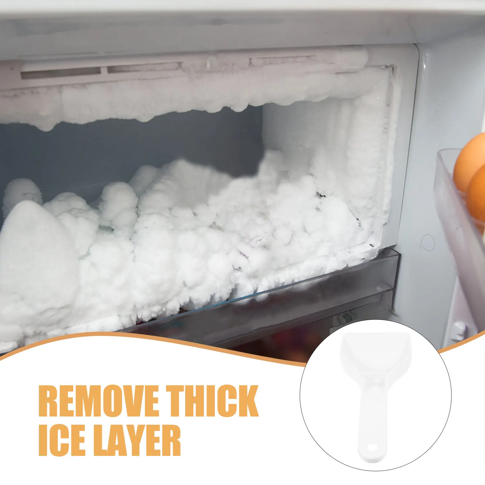 

Ice Shovel Snow Remover Kitchen Cleaning Tool Cube Tray Lid Car Defroster Heavy Duty Plastic Smooth Edges Easy Clean Versatile