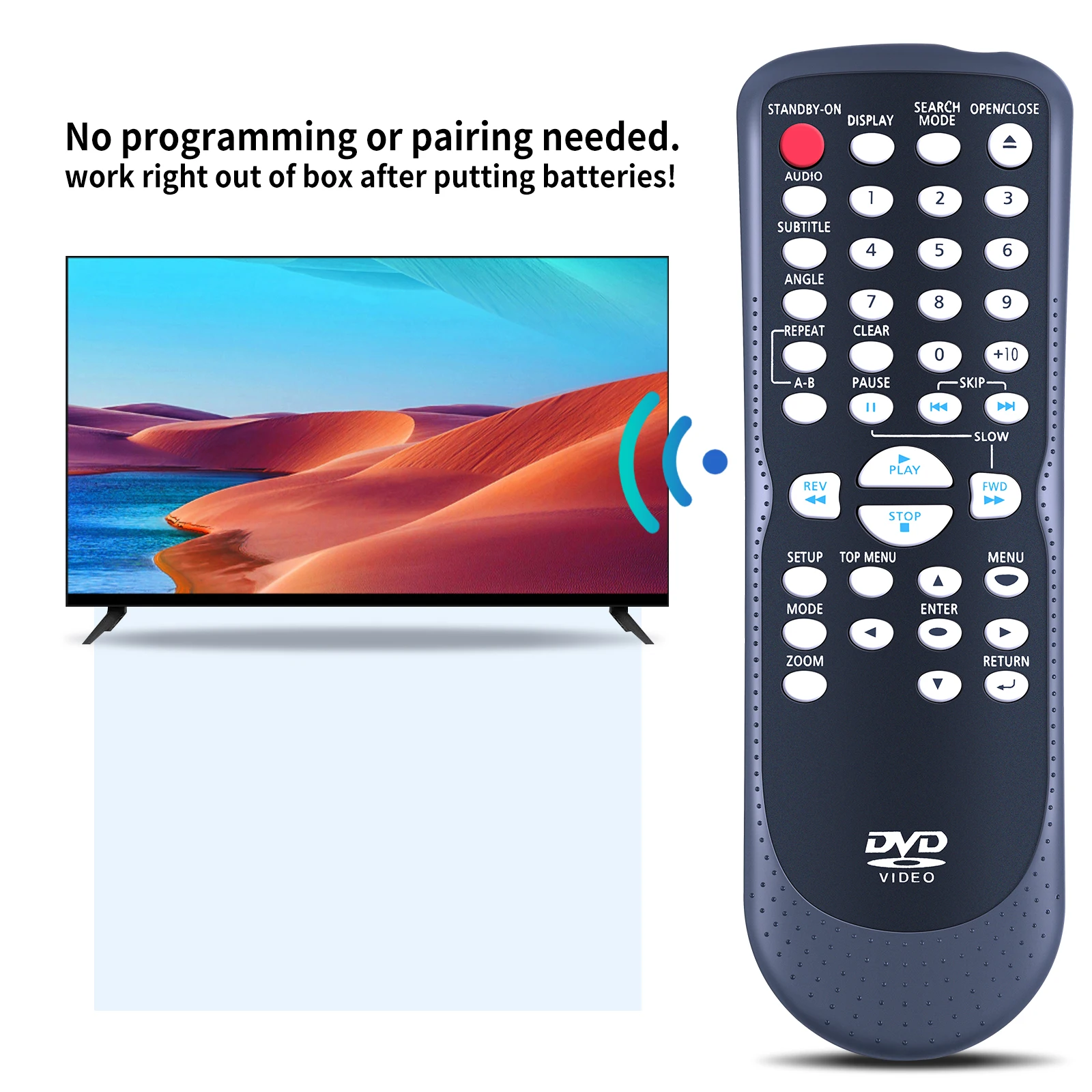 جهاز تحكم عن بعد جديد NB093 NB093UD لمشغل أقراص مضغوطة DVD Magnavox DP100MW8B MDV2100/F7