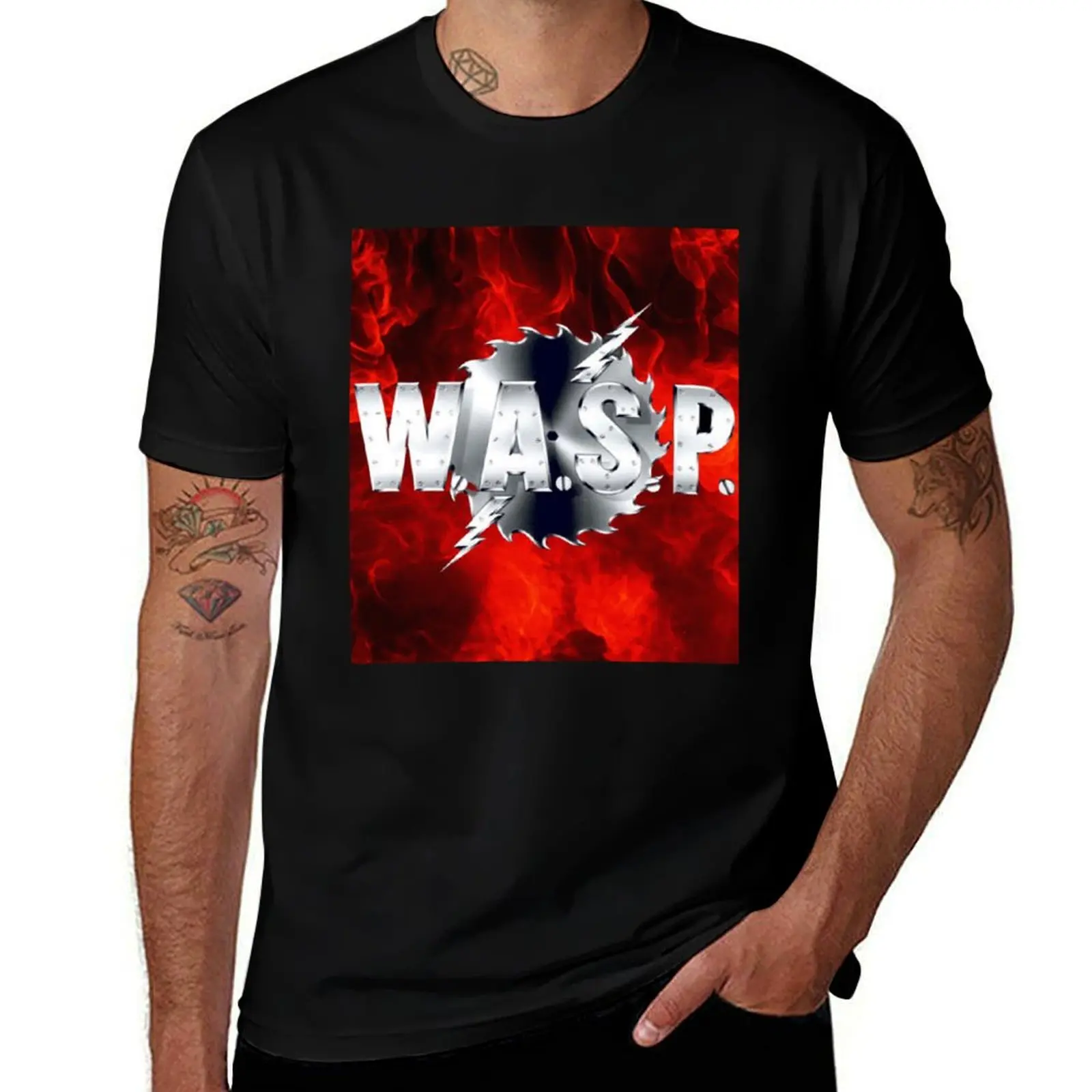

WASP SAWLOGO T-Shirt man t shirt summer man t shirts cotton T-Shirt