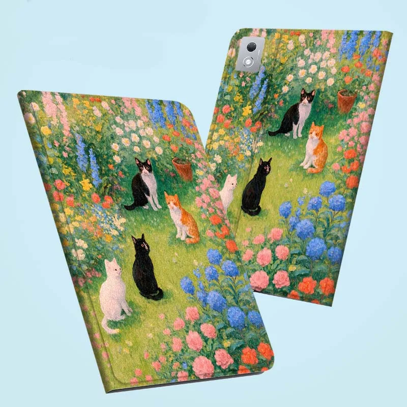 شعبية القط الفن زهرة ل Xiaoxin لينوفو الوسادة تبويب K10 K11 M10 P12 P11 برو GT Gen2 زائد الفيلق Y700 Y900 12.1 اللوحي #4