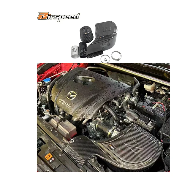

Airspeed Brand Automotive Parts 100% Dry Carbon Fiber Cold Air Intake System for Mazda CX-4 2.0L 2.5L