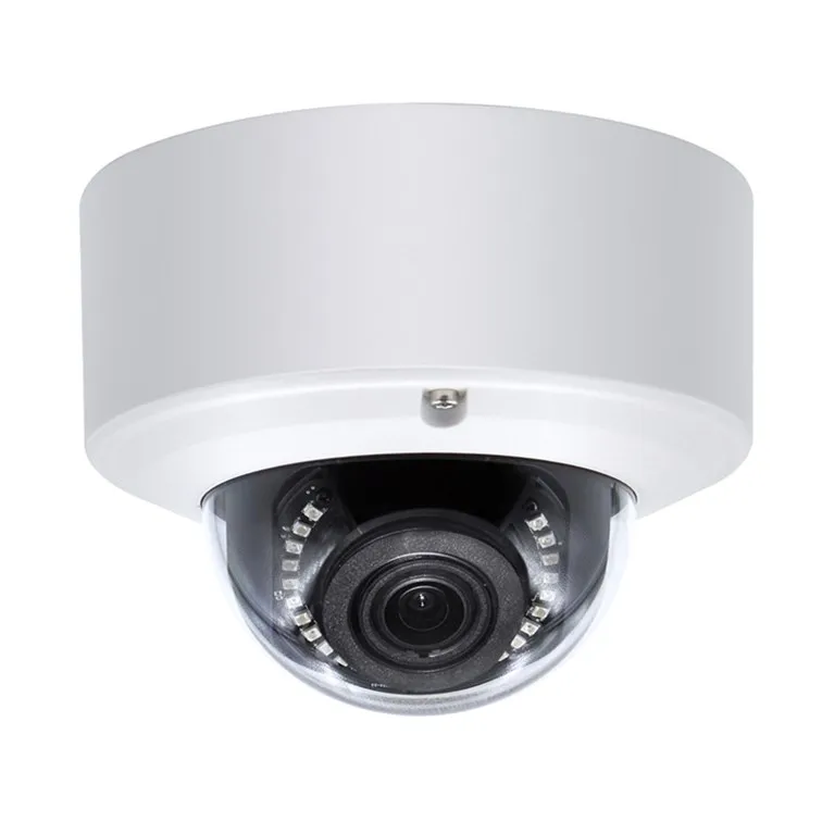 UltraHD 12MP/6K 30fps POE IP camera, Support Audio&alarm In/Out, IK10 Vandal Resistant Dome, MicroSD Max 256GB