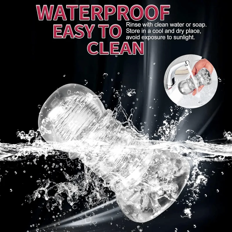 لعبة الجنس كأس الاستمناء للرجال ، HBABY المحمولة جيب كس الضارب اللسان الضارب كم محفز مع الملمس المهبلي