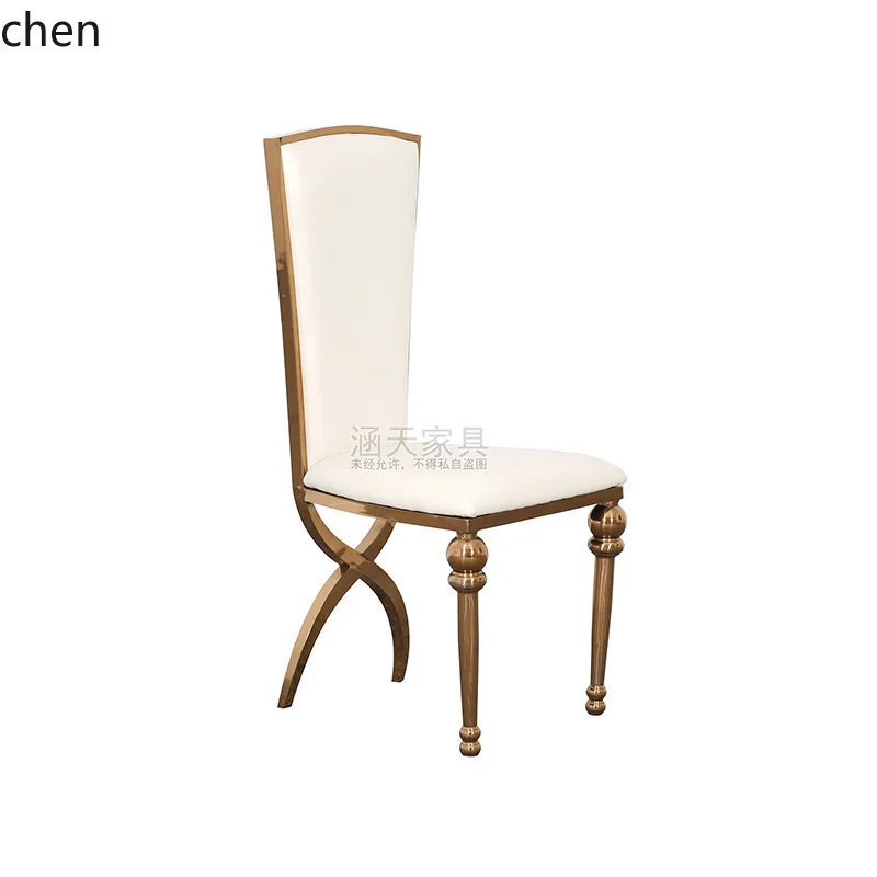 YFY   Chair Light Luxury New Chinese Style Theme Private Room Banquet Table Art Backrest Restaurant Dining