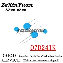 20PCS/LOT 07D241K 7D241K 240V   7MM varistor piezoresistor