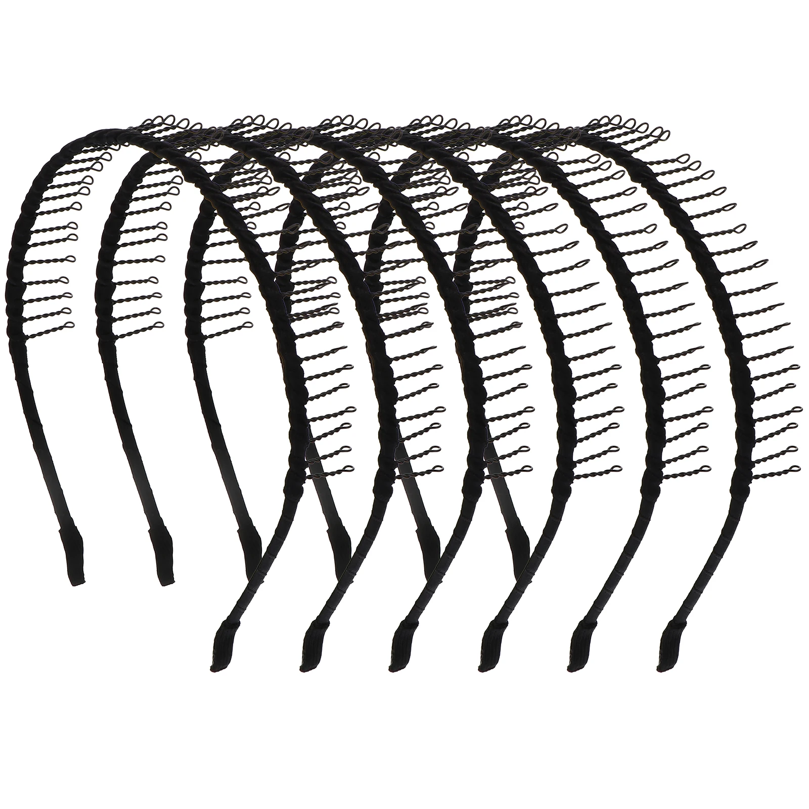 

6 Pcs Black Long Teeth Non slip Headb s Women Hair Comb Comfortable Nonslip Design Fix Hair Tightly Elegant Useful