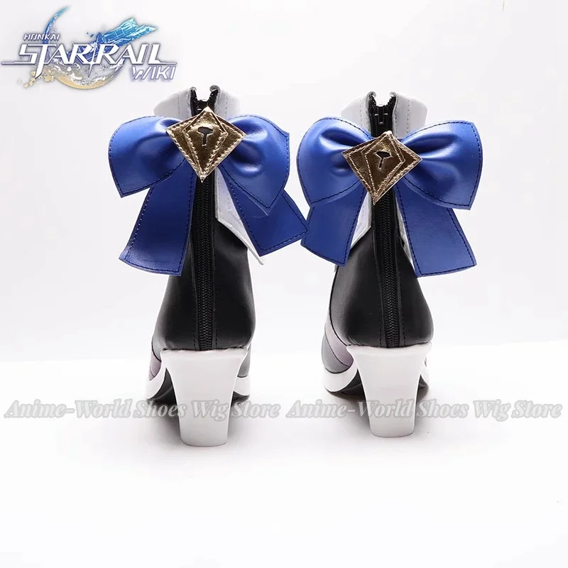 Honkai Star Rail Cosplay Herta Sapatos Botas Curtas Peruca Anime Jogo Acessório Halloween Carnaval Festa Roupa Mulheres Menina Homens