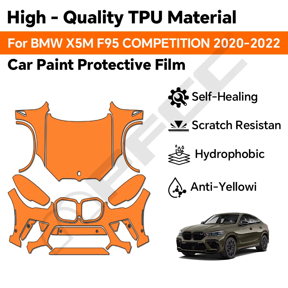 

TPU X5 M F95 COMPETITION 2020-2022 Paint Protection Film Clear Bra Car Body Anti-Scratch Pre-Cut PPF Resistant Invisible