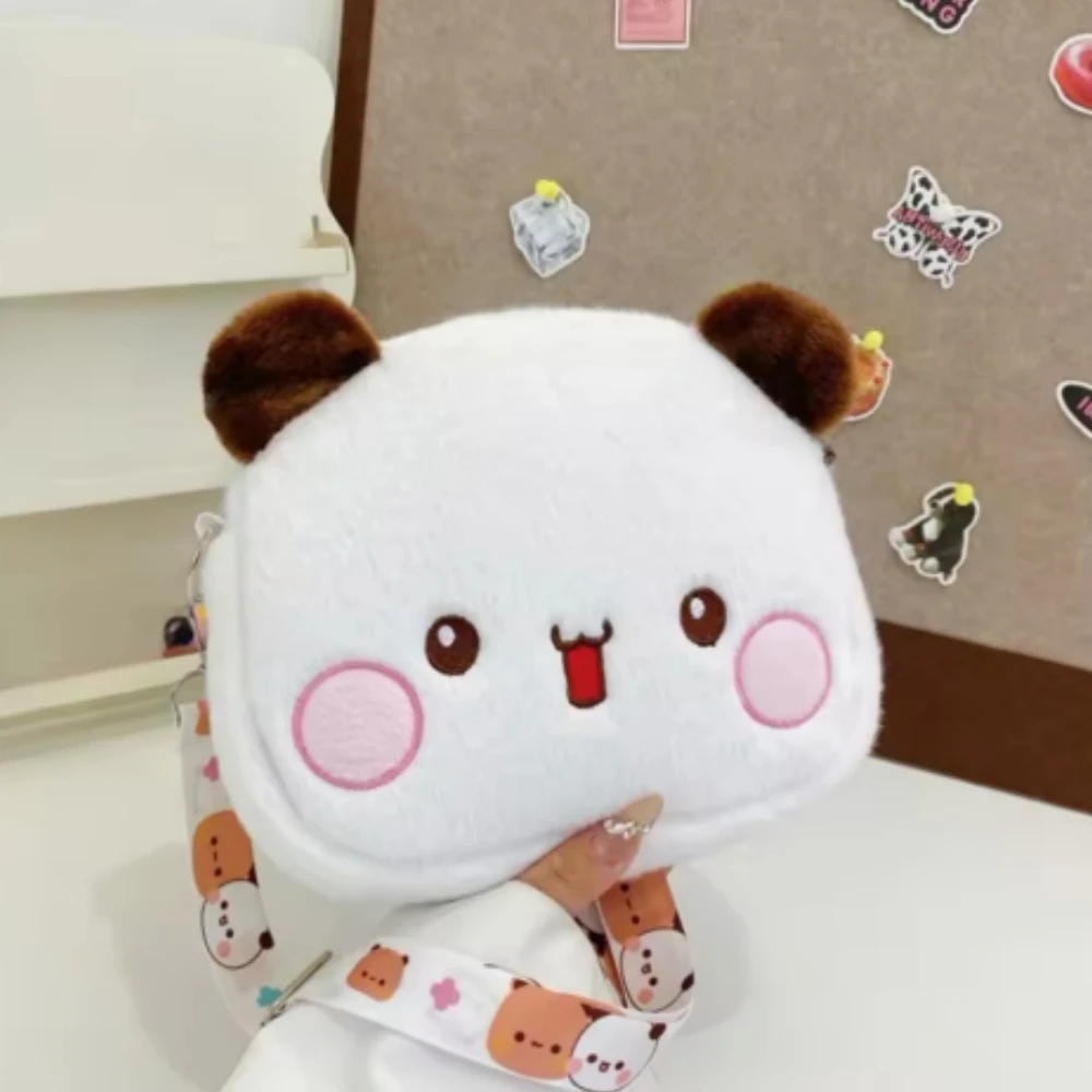 Cute Yier Panda Bear Plush Backpack Bubu Dudu Crossbody Bag Kawaii Coin Purses Shoulder Bag Soft Plushies For Girlfriend