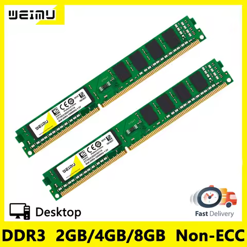 DDR3 2GB 4GB 8GB Memoria Ram PC3 8500 10600 12800 1.5V 240Pin 1066 1333 1600 1866Mhz 2RX8 CL11 UDIMM Computer Desktop Memory Ram
