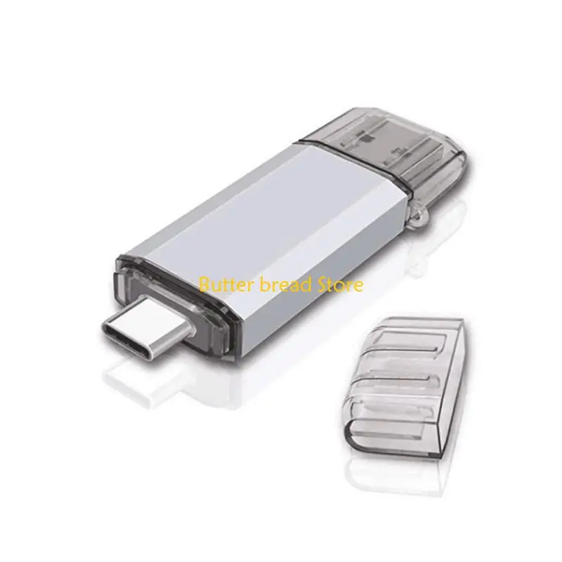 W89C Type-C OTG 2 in 1 USB Memory Photo Drive محرك أقراص فلاش للهاتف الذكي اللوحي